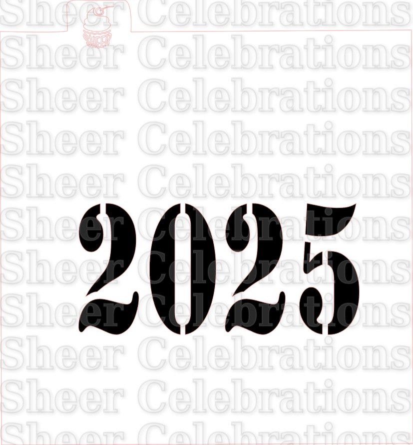 SC 2025 Horizontal Stencil | Sheer Celebrations