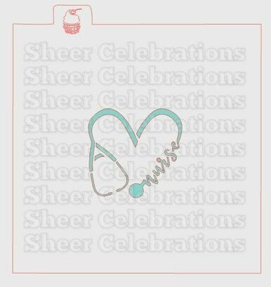 SC Nurse Stethoscope Stencil | Sheer Celebrations